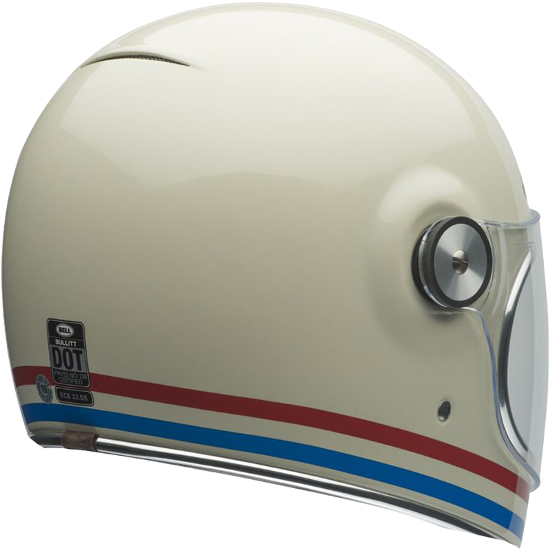 Bell Helmet Bullitt SE (Stripes Gloss Pearl White/OxBlood/Blue) -6