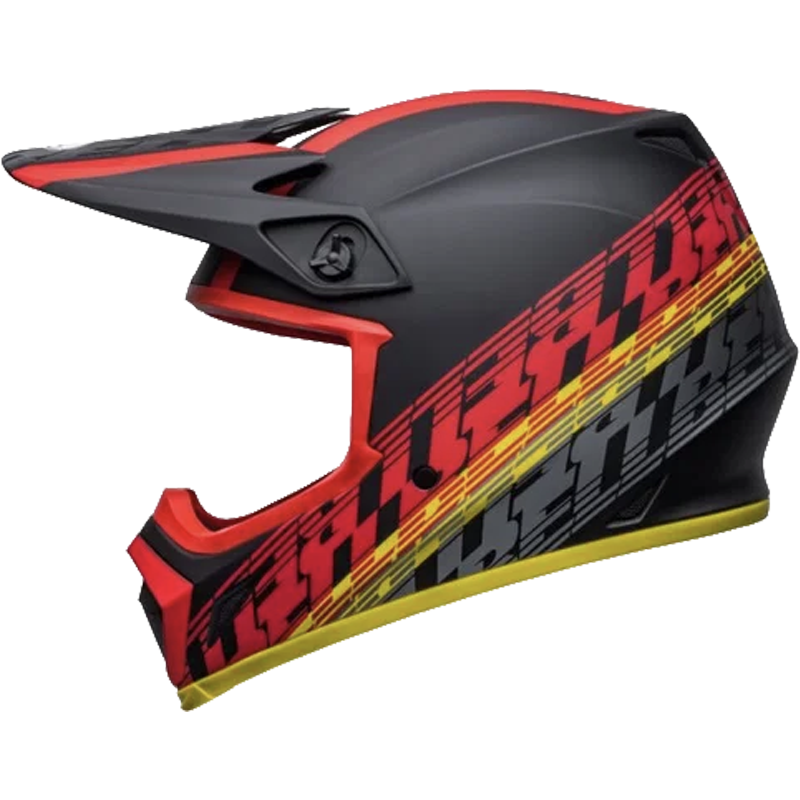 Bell Helmet MX-9 Mips (Offset Matte Black/Red) -6