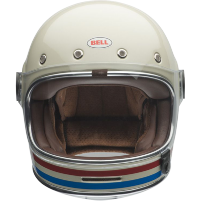 Bell Helmet Bullitt SE (Stripes Gloss Pearl White/OxBlood/Blue)