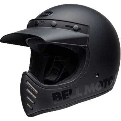 Bell Helmet Moto-3 (Classic Matte/Gloss Blackout) -1