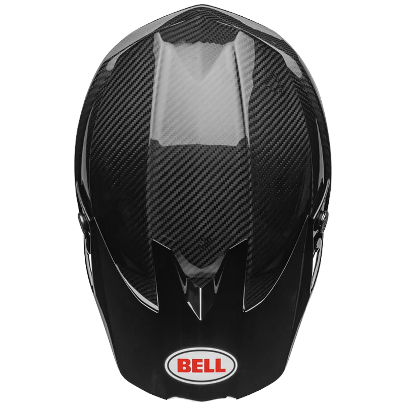Bell Helmet Moto-10 Spherical (Carbon Gloss Black/White) -7