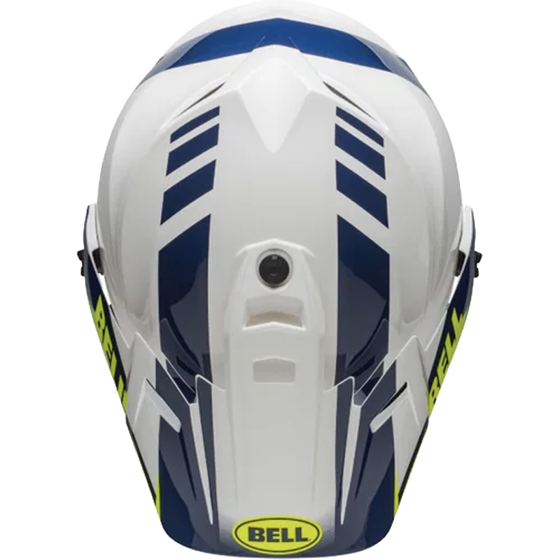 Bell Helmet MX-9 Adventure (Dash White/Blue/Hi-Viz) -7