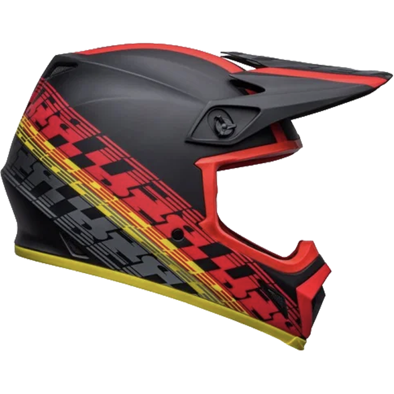 Bell Helmet MX-9 Mips (Offset Matte Black/Red) -4