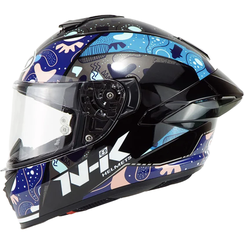 NHK Helmet K5R SV Bacteria (Black/Silver Glossy) -6