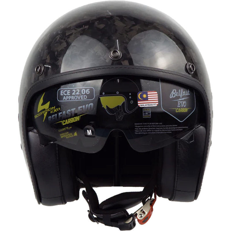 Scorpion Helmet Belfast Evo Onyx Carbon (Solid Black) -6