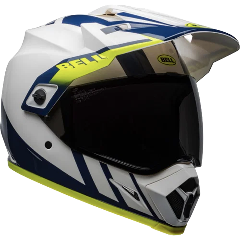 Bell Helmet MX-9 Adventure (Dash White/Blue/Hi-Viz) -3