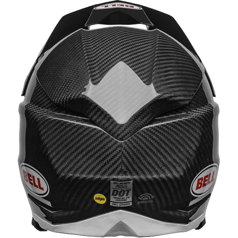 Bell Helmet Moto-10 Spherical (Carbon Gloss Black/White) -5