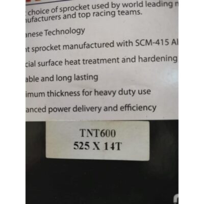 RK Premium Front Sprocket for Benelli TNT600 (525 x 14T / 15T)