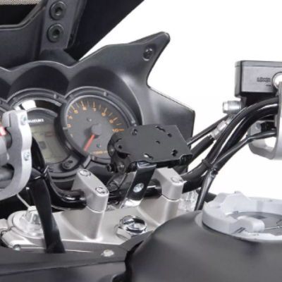 SW Motech GPS Mount with Handlebar Clamp (Silver)