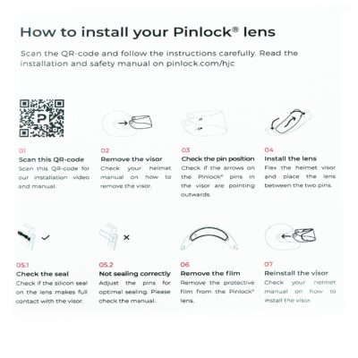HJC Helmet Pinlock Sparepart HJ-33 for i90 and i91 (Clear)