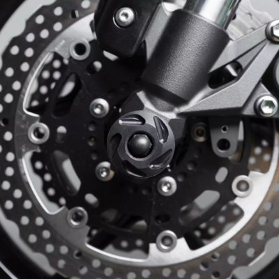 SW Motech Slider Set (Front Axle Black) fits for Kawasaki Z 800 (’12-), Z 1000 (’14-)