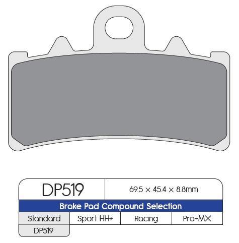 DP Brake Pads for BMW G310, C400, KTM Duke 125/200/250/390, RC125/200/390, Adventure 250/390 (DP519) - Image 4