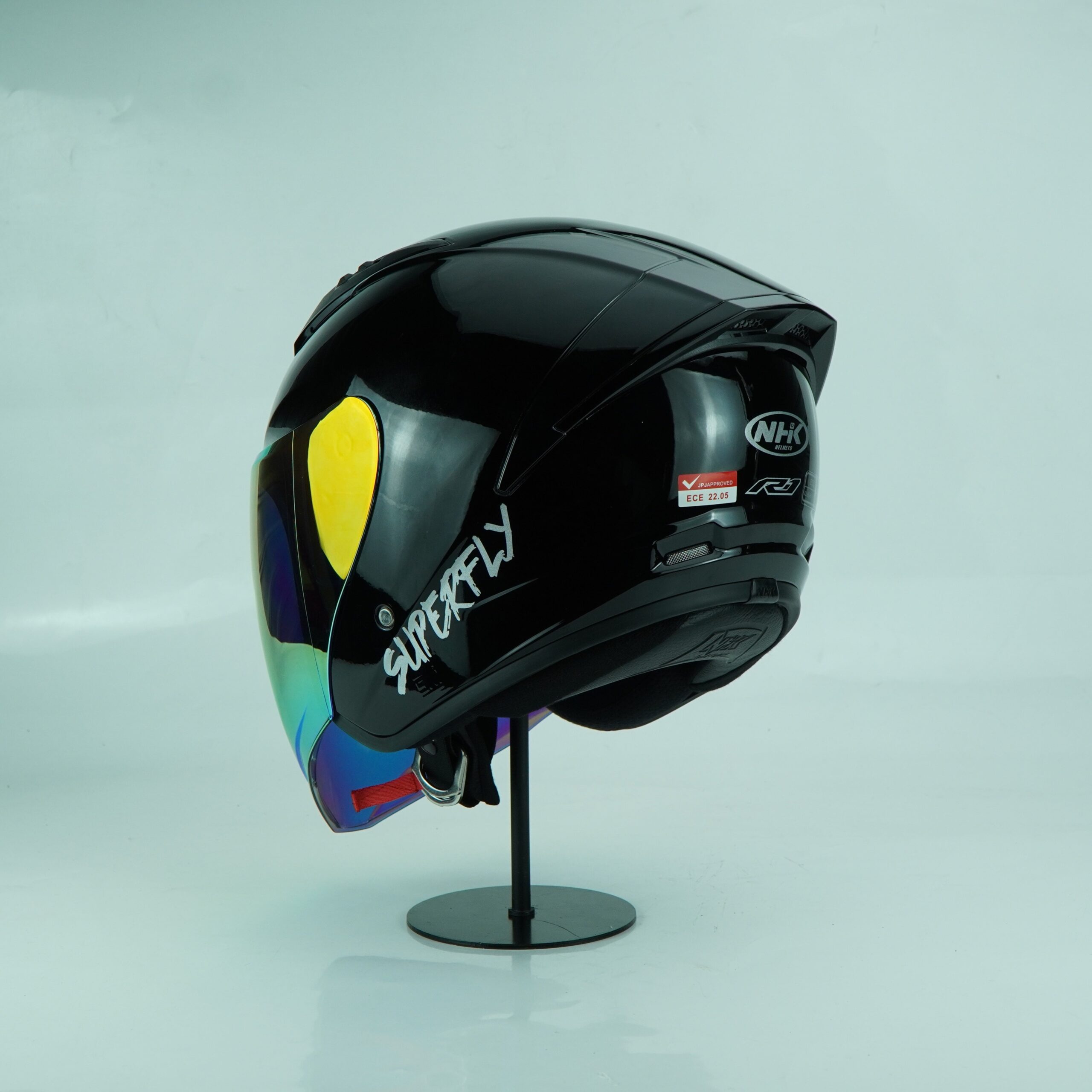 NHK Helmet R1S Solid (Black Denim Mett) - Image 7