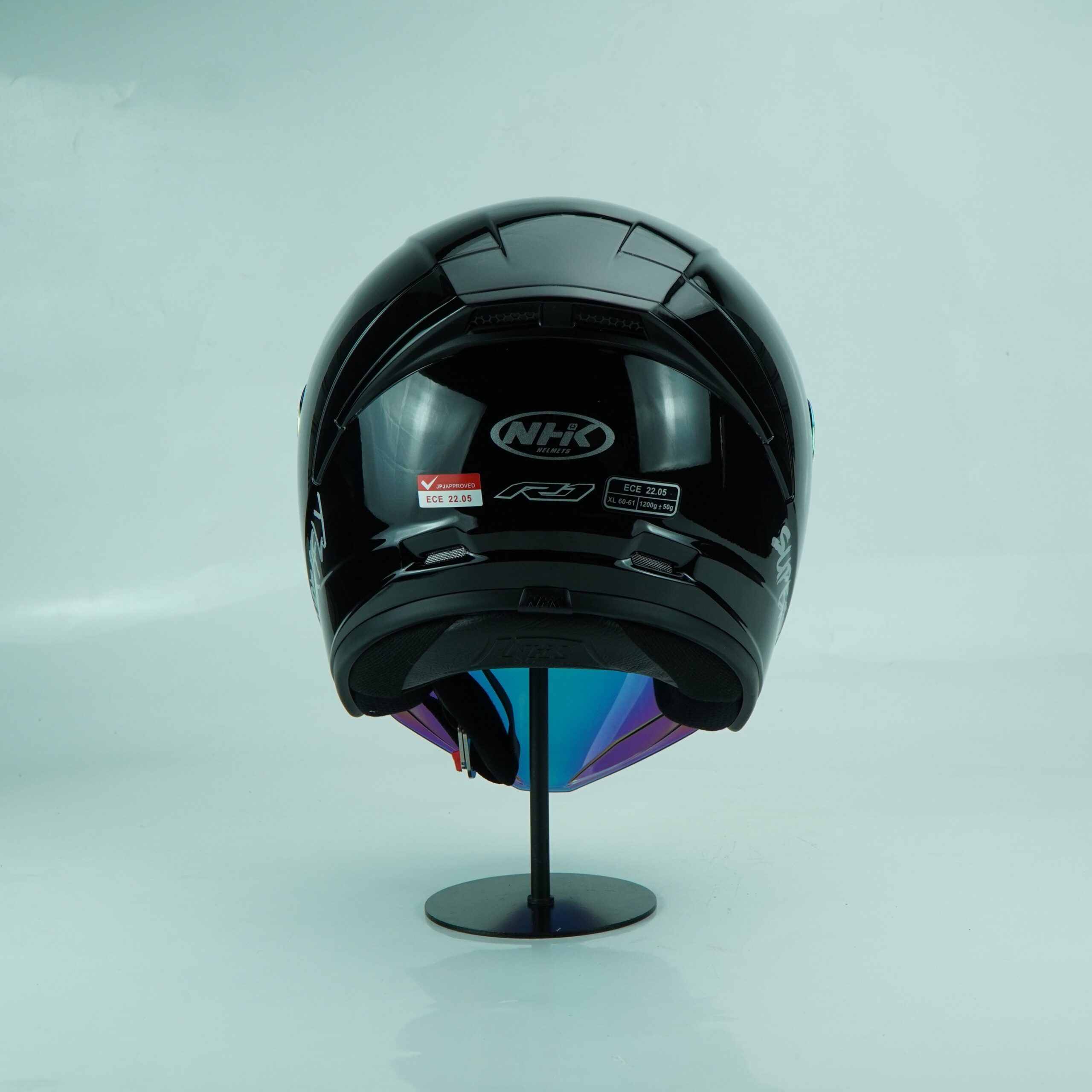 NHK Helmet R1S Solid (Black Denim Mett) - Image 6