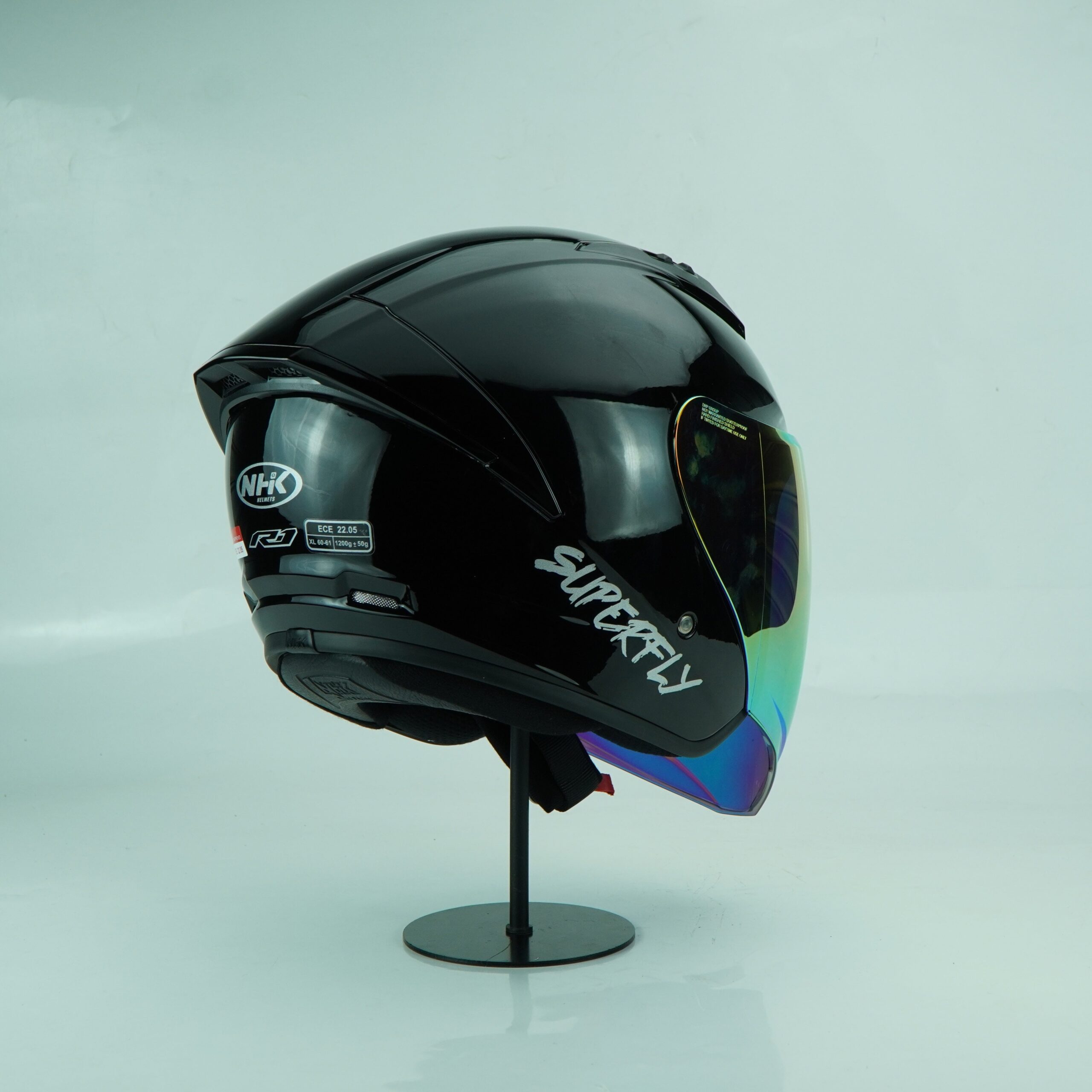 NHK Helmet R1S Solid (Black Denim Mett) - Image 5
