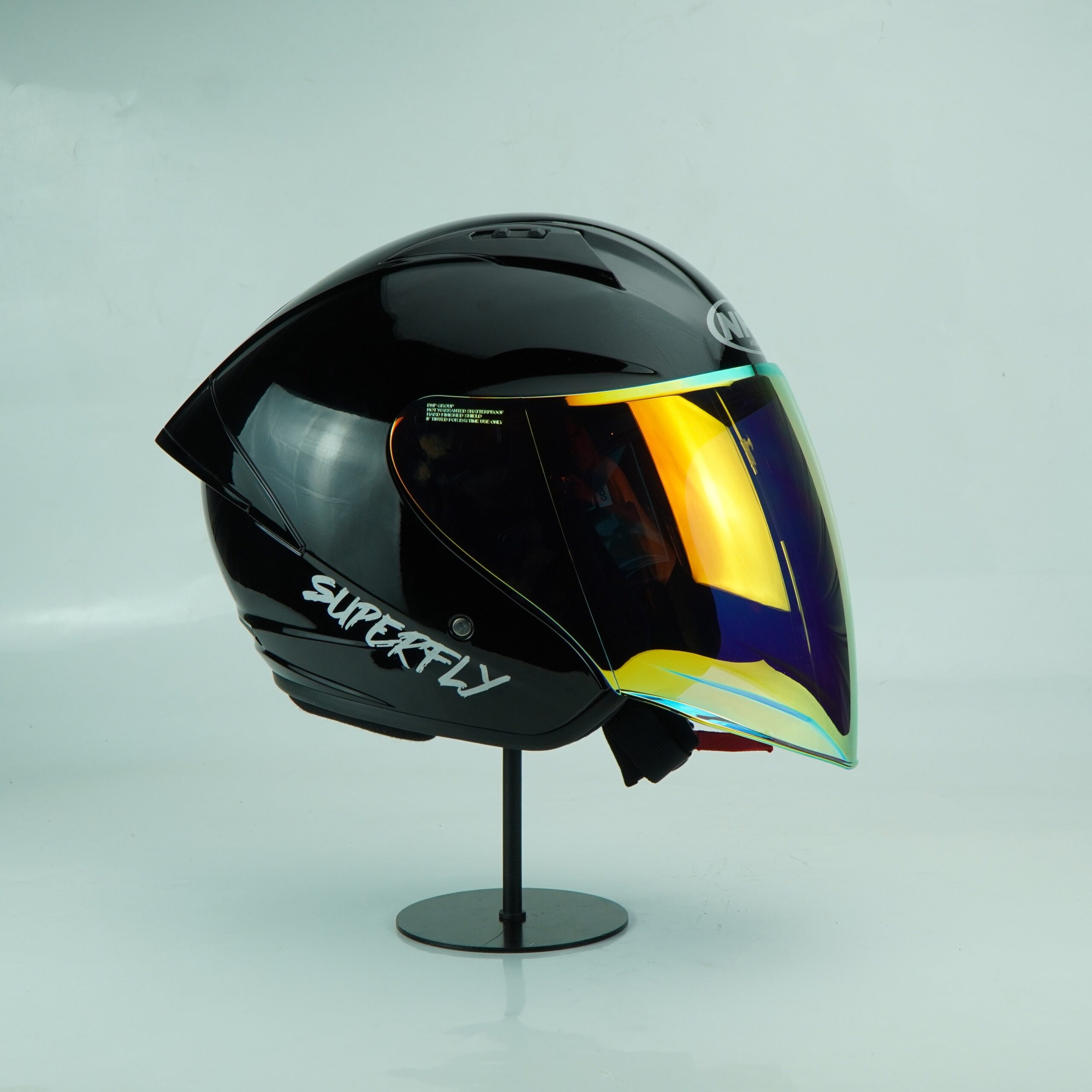 NHK Helmet R1S Solid (Black Denim Mett) - Image 4