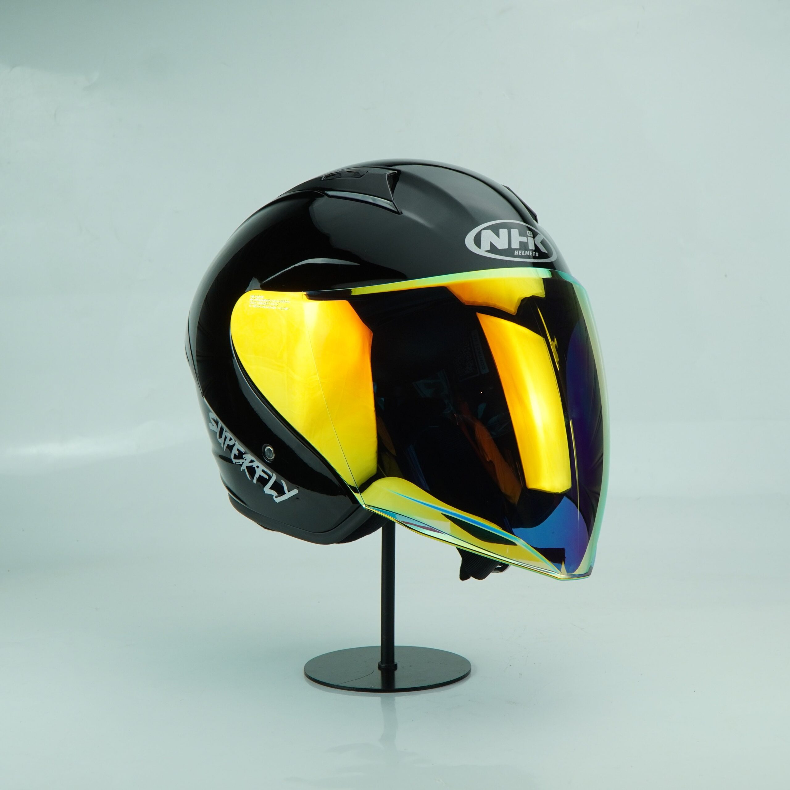 NHK Helmet R1S Solid (Black Denim Mett) - Image 3