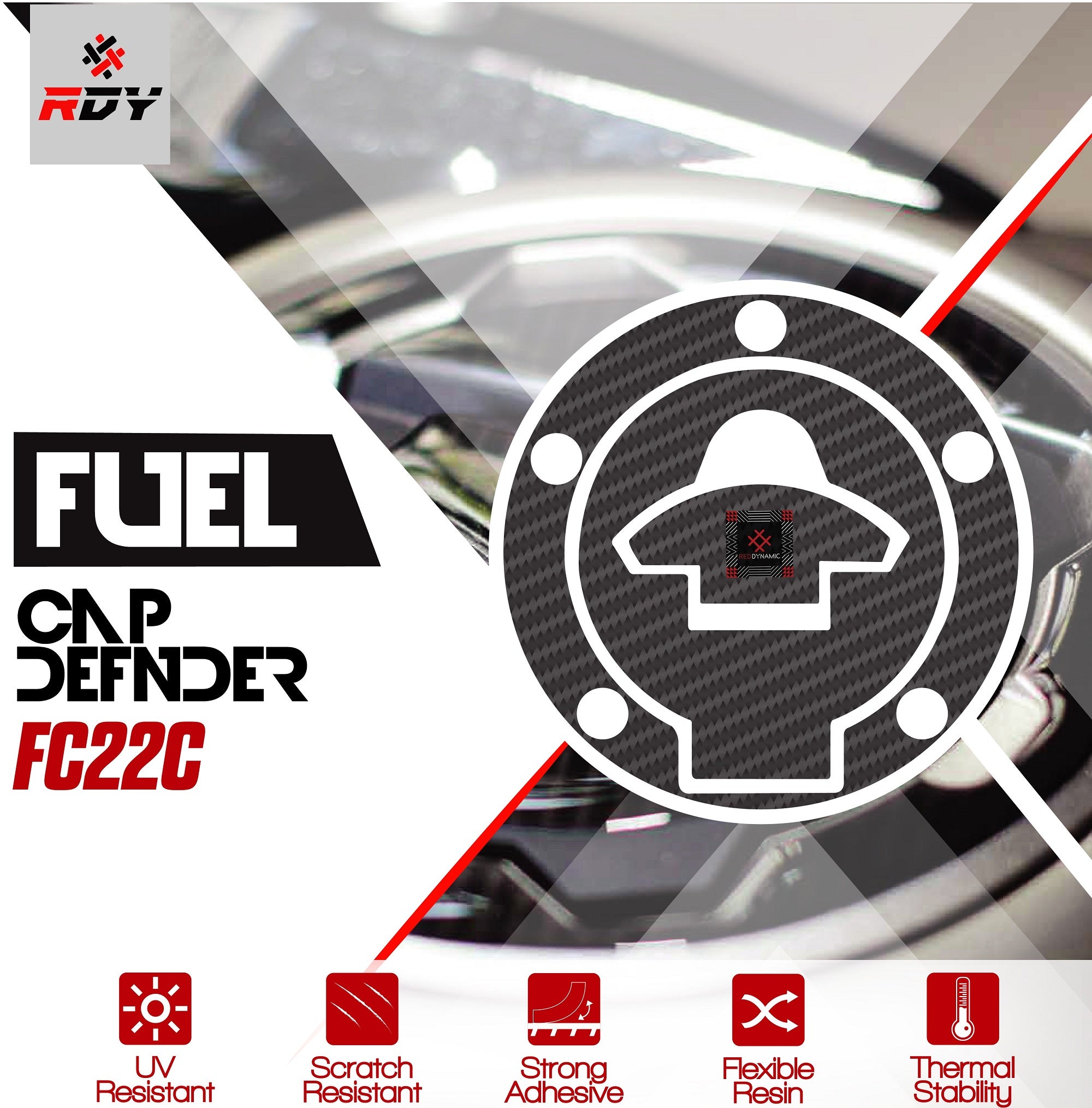 RDY Fuel Cap Defender fits for Yamaha Fuel Cap (5 Holes)