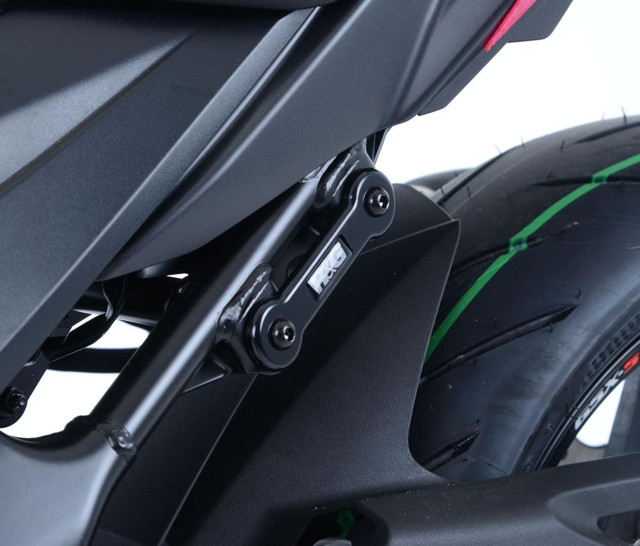 R&G Exhaust Hanger Kit and Footrest Blanking Plate fit for Suzuki GSX250R ('17-)