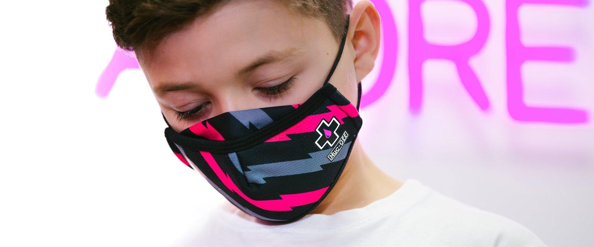 Muc Off Reusable Face Mask (Dr X Black) (Kids) - Image 2