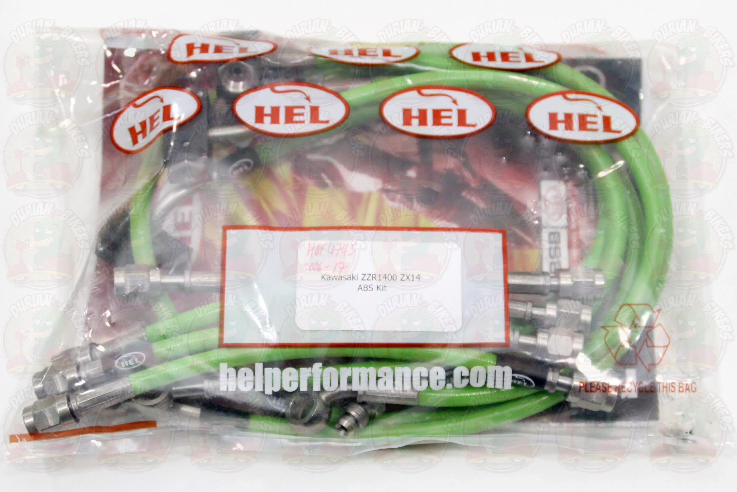 HEL Brake Line Hose Kit fits for Kawasaki ZZR1400 ZX14 ABS ('06-'17) - Image 5