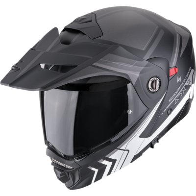 Scorpion Helmet ADX-2 (Lewis Matt Black Silver) -1