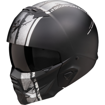 Scorpion Helmet Exo-Combat II (Lord Matte Black/Silver) -1