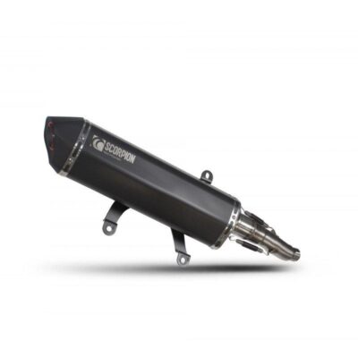 Scorpion Exhaust fits for Yamaha X-Max 300 (’17-’20) (Serket Parallel Full System) (Black Ceramic)