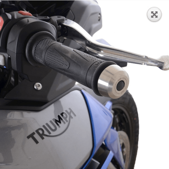R&G Stainless Steel Bar Ends fits for Triumph Tiger 850 Sport ('21-) (No handguards) & Speed Triple 1200 RS ('21-) (With Mirrors)