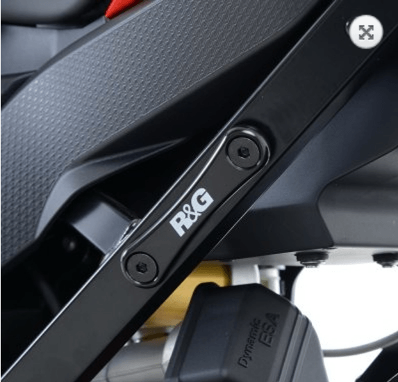 R&G Rear Foot Rest Blanking Plates fits for BMW S1000XR ('15-'19) & Triumph Trident 660 ('21-) - Image 2