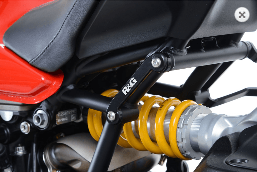 R&G Rear Foot Rest Blanking Plates fits for Ducati Monster 1200 R ('16-), Supersport ('17-'20) & Supersport 950 ('21-)