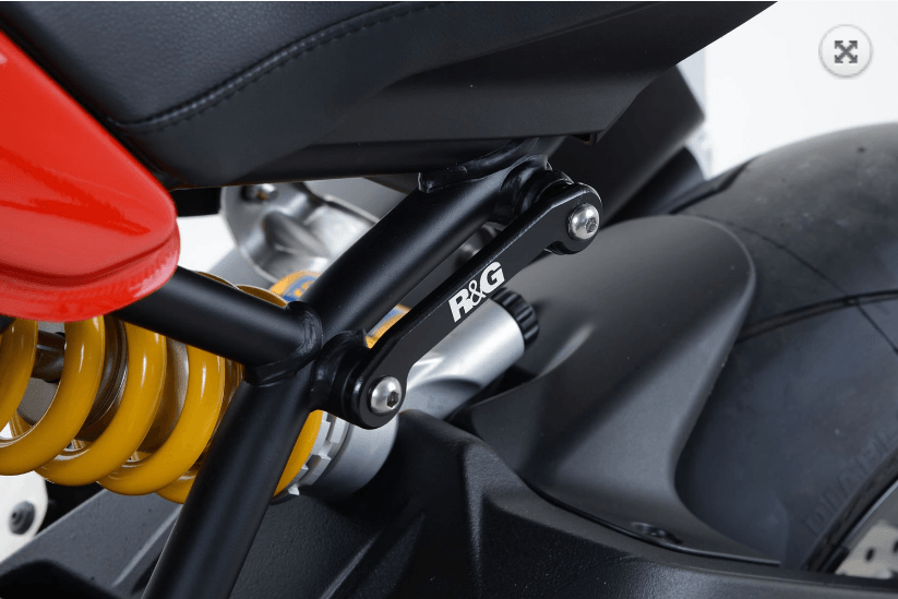 R&G Rear Foot Rest Blanking Plates fits for Ducati Monster 1200 R ('16-), Supersport ('17-'20) & Supersport 950 ('21-) - Image 3