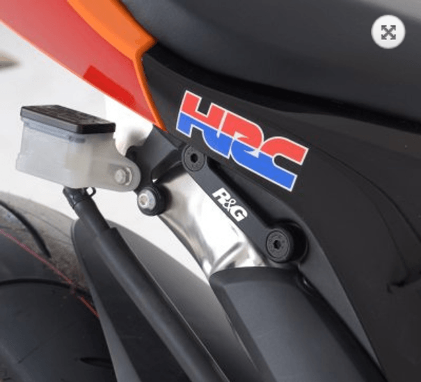 R&G Rear Foot Rest Blanking Plates fits for Honda CBR600RR ('07-) & Yamaha MT-125 - Image 4