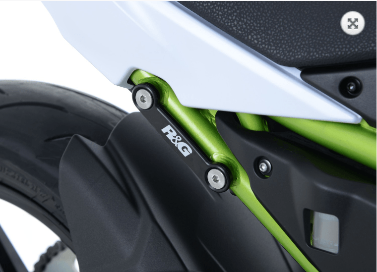 R&G Rear Foot Rest Blanking Plates fits for Kawasaki Z650 ('17-) & Ninja 650 ('17-) - Image 2