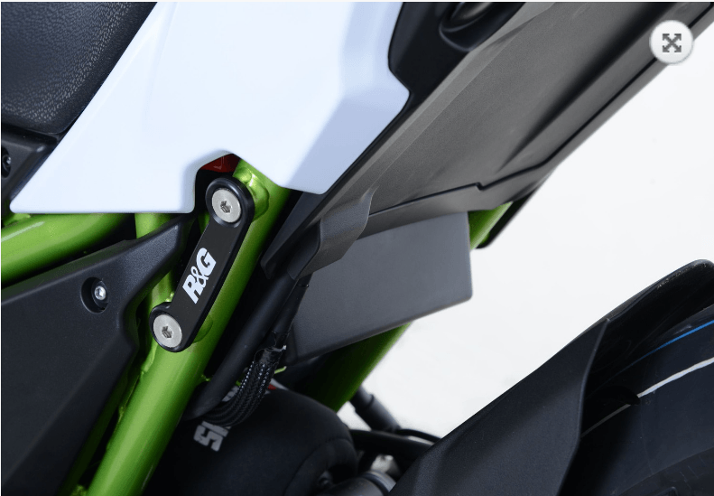 R&G Rear Foot Rest Blanking Plates fits for Kawasaki Z650 ('17-) & Ninja 650 ('17-) - Image 3