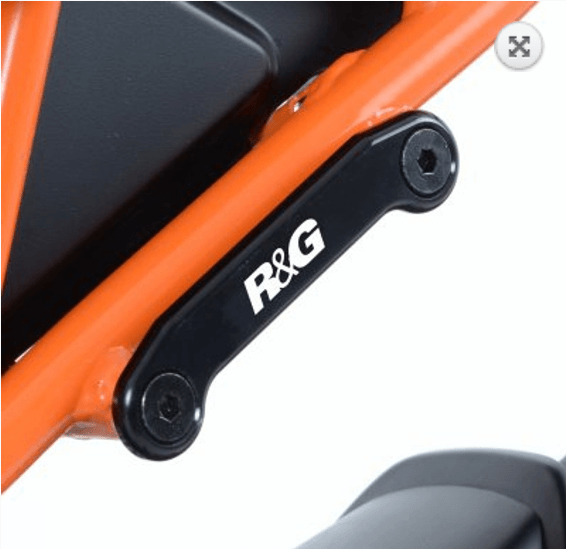 R&G Rear Foot Rest Blanking Plates fits for KTM RC 125/200/390 ('14-'16)