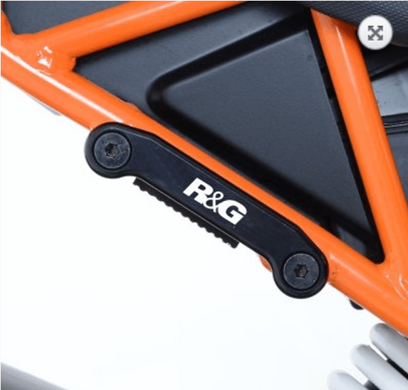 R&G Rear Foot Rest Blanking Plates fits for KTM RC 125/200/390 ('14-'16) - Image 2