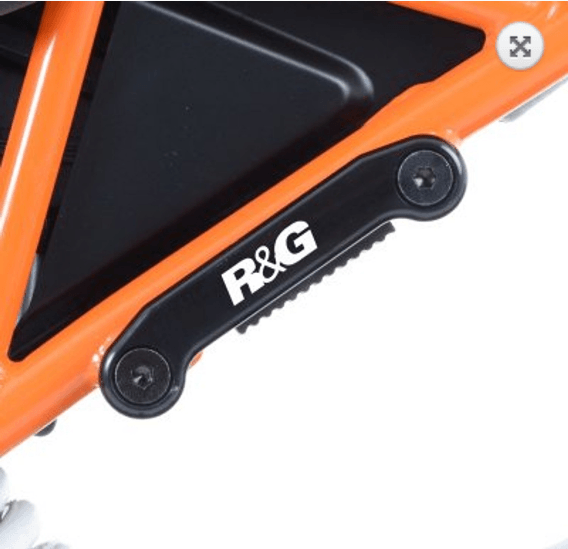 R&G Rear Foot Rest Blanking Plates fits for KTM RC 125/200/390 ('14-'16) - Image 3