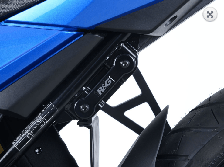 R&G Rear Foot Rest Blanking Plates fits for Suzuki GSR750 ('11-), GSX-S750 ('17-) & GSX250R ('17-) - Image 5