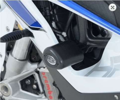 R&G Crash Protectors Aero Style (Non Drill) fits for BMW S1000RR ('12-'14) & HP4 ('09-'14) (White) - Image 4