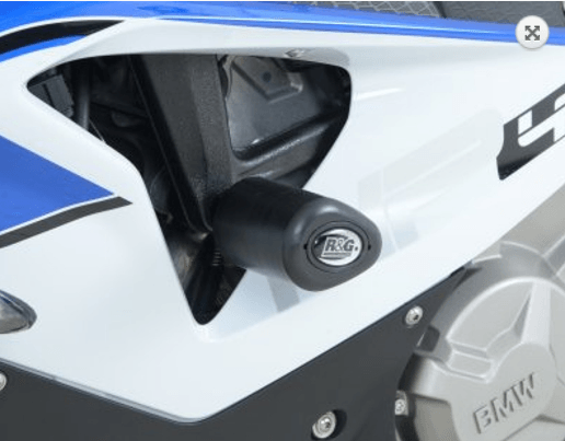 R&G Crash Protectors Aero Style (Non Drill) fits for BMW S1000RR ('12-'14) & HP4 ('09-'14) (White) - Image 2