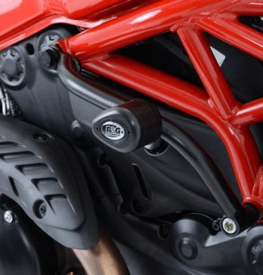 R&G Crash Protectors Aero Style fits for Ducati Monster 821, 1200, R & S (’14-) (Black)