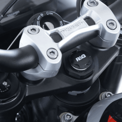 R&G Top Yoke Cap fits for Triumph Street Triple RX, Street Triple RS 765 & Kawasaki Ninja H2, H2R, ZH2 models.