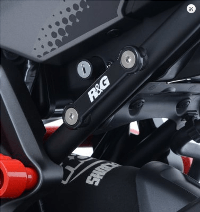 R&G Rear Foot Rest Blanking Plates fits for Yamaha MT-07 (FZ-07) ('14-) - Image 4