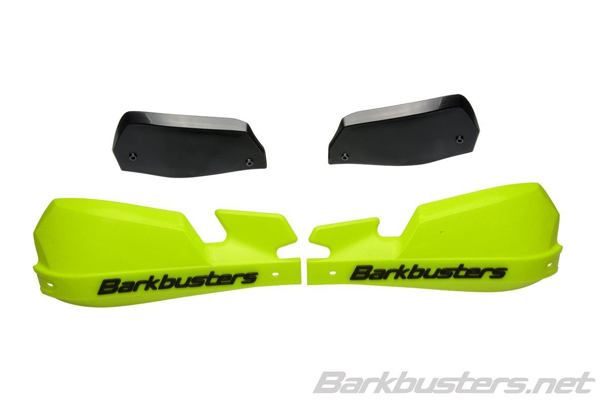 Barkbusters VPS Plastic Hand Guards with Wind Deflector set (Yellow HiViz)