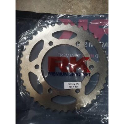 RK Premium Sprocket for Kawasaki Ninja 250/SL, Yamaha R25, MT25  (520 x 40T / 41T / 42T / 43T / 44T / 45T / 47T)