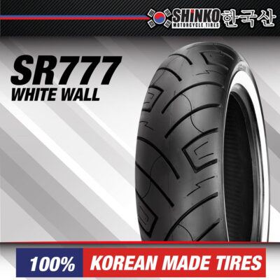 Shinko Tires Tyres Tayar SR777 White Wall HARLEY DAVIDSON CHOPPER CLASSIC CRUISER 90/90-21 100/90-19 120/70-21 130/90B16