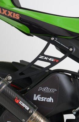 R&G Exhaust Hanger Kit and Footrest Blanking Plate fits for Kawasaki ZX6R (’09-)