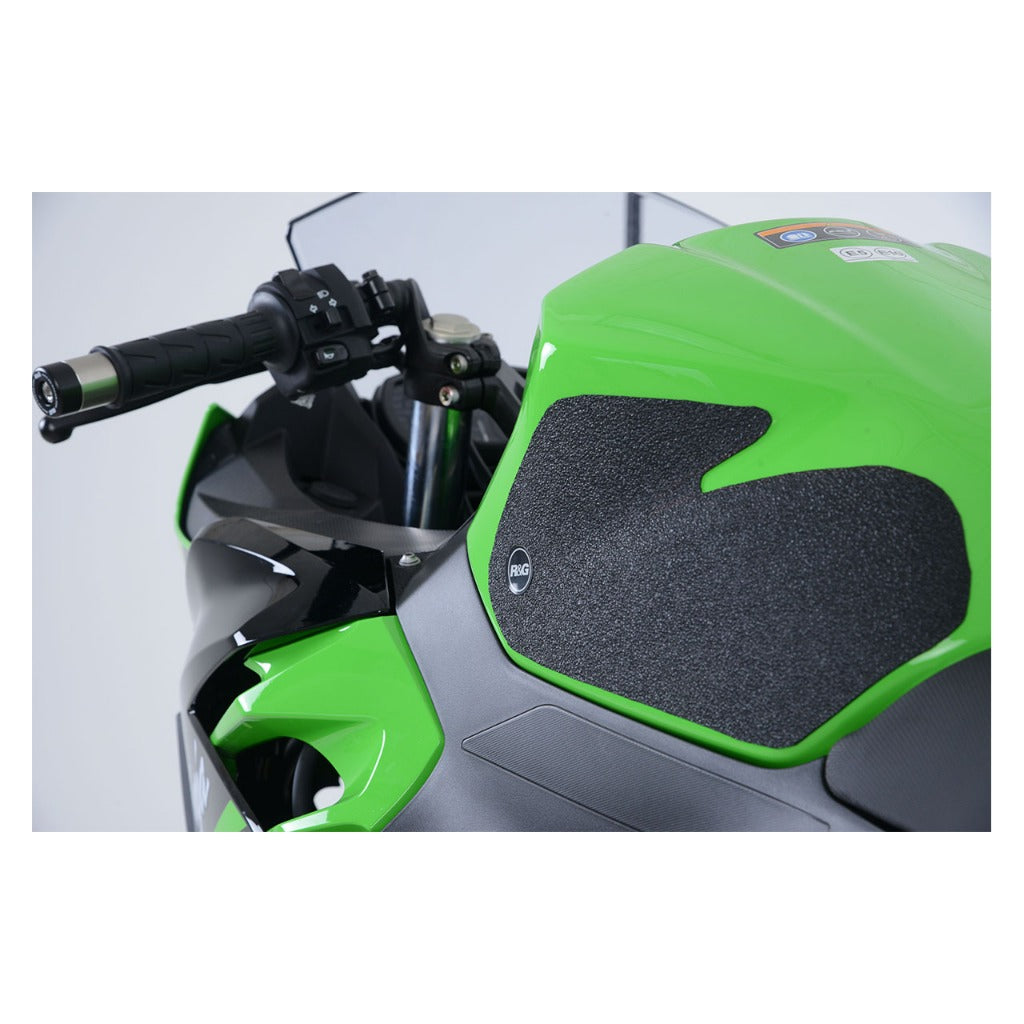R&G Tank Traction Grips for Kawasaki Ninja 250/400 ('18-) & Z400/ Z250 ('19-) Clear - Image 3