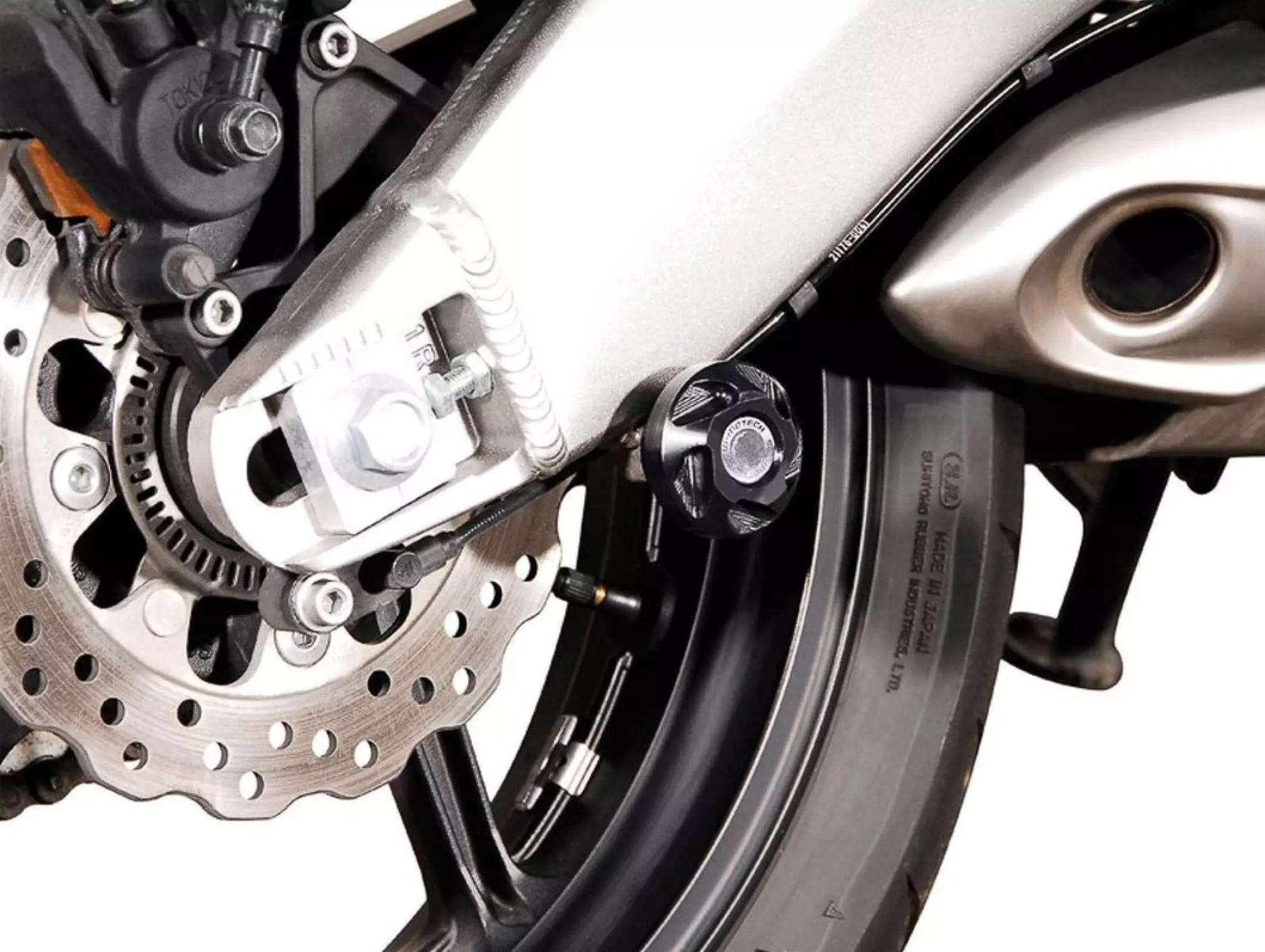 SW Motech Slider Set (Rear Axle Black) fits for Kawasaki Versys 650 ('10-'14)